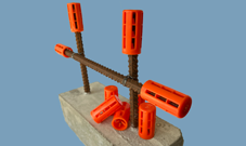 safety caps for rebars and threaded rods