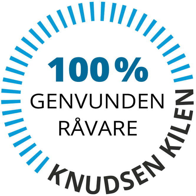 gjenvunnet råvare 100