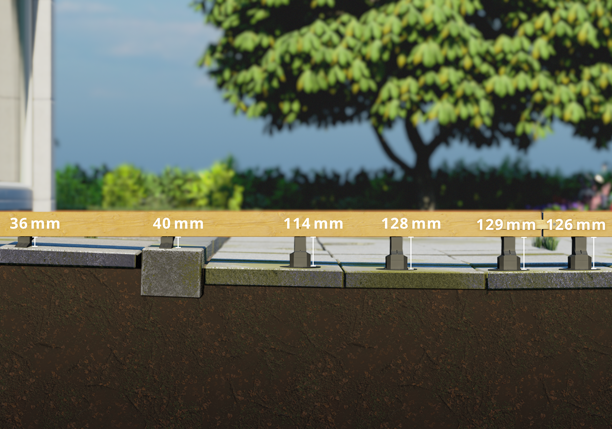 Adjustable pedestals for wooden and composite terraces