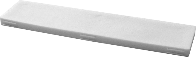 Knudsen kilens styreklods hvid 100 mm
